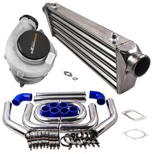 Gt35 Gt3582 Billet Turbo Kit T3 Ar.6370 Turbocharger W Intercooler Pipe Kit