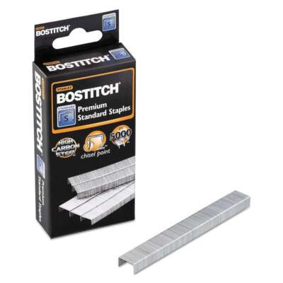 Bostitch Standard Staples, 1/4'' Leg Length, 5000/Box