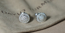 David Yurman 925 Silver 585 Petite Cerise Pav...