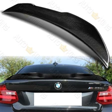 FIT 14-21 BMW 220i 230i M240i F22 F87 PSM STYLE CARBON FIBER TRUNK LID SPOILER