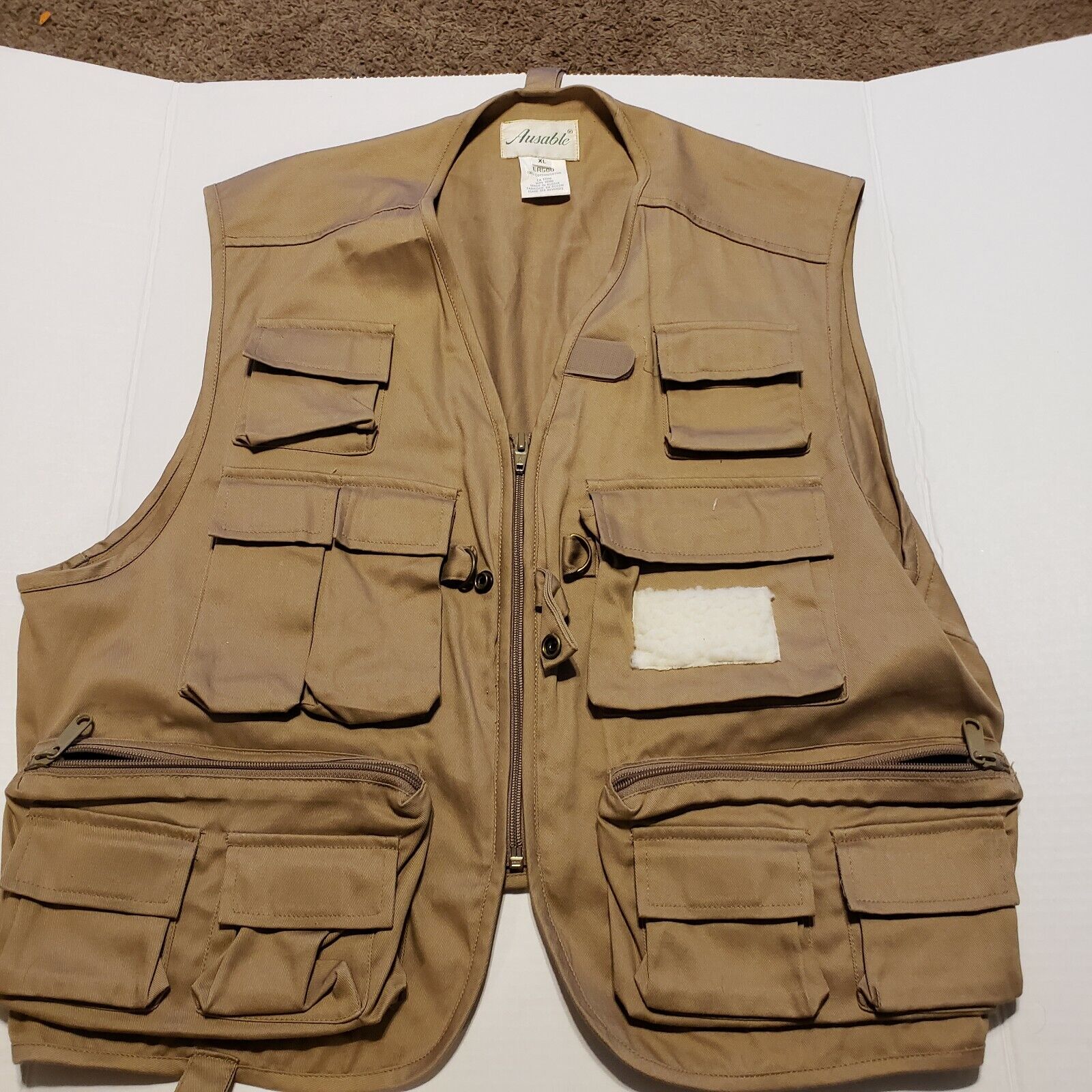 正規激安 Ausable ER500 Fishing Vest Adult Size Like Multiple XL Condition New Pocket 最大47%OFFクーポン
