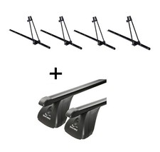 4xFahrradtr�ger ORION+Dachtr�ger VDP Stahl f�r f�r BMW 4er Coup� 3T�r ab13