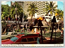 Vintage Postcard International Market Place Honolulu Hawaii