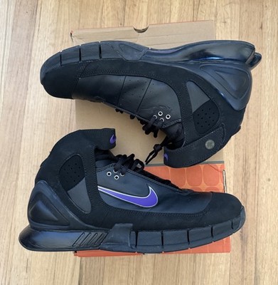 Nike Air Zoom Huarache 2K5 Kobe Mid Top Sneaker Black/Varsity Purple 310850-051