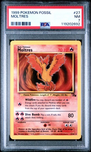 Moltres (Unlimited) graded PSA 7 for sale on eBay