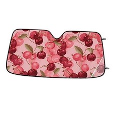 Cute Cherry Car Windshield Sun Shade Fruit Pattern Front Window Sunshades