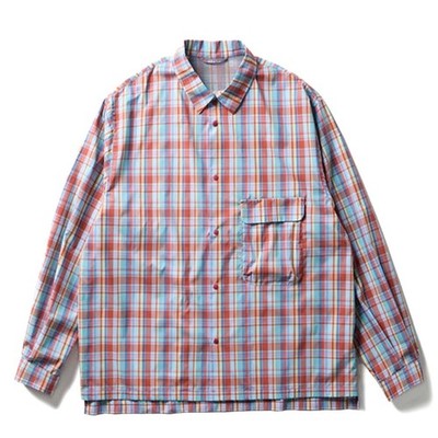Snow Peak Fade Check Breezy Shirt Red