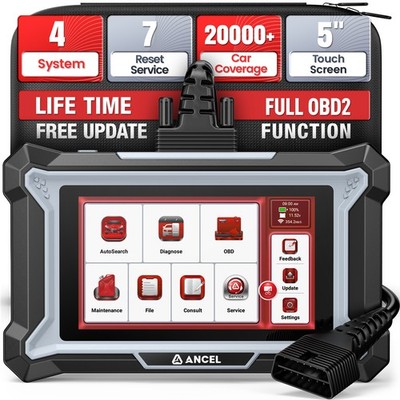 ANCEL DS100 OBD2 Scanner Car Diagnostic Tool ABS SRS Engine AT Throttle Relearn