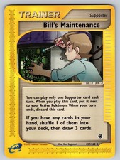 Bill's Maintenance 137/165 Uncommon Expedition Base Set Pokemon Lightly Played on eBay