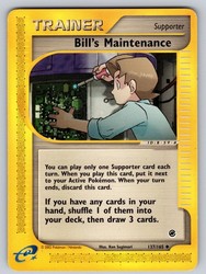 Bill's Maintenance 137/165 Expedition Base Set Uncommon Trainer