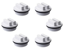 ATIE 1.5" Threaded Pool Spa Return Line Winterizing Plug Filter Drain White