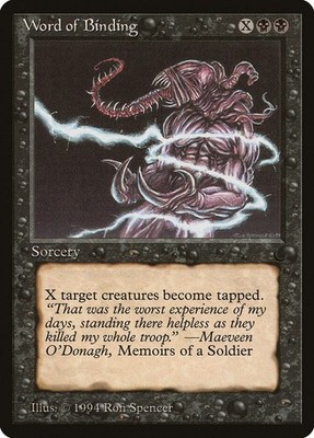 Word of Binding The Dark Common MP Magic: The Gathering  Normal