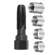 5Pcs Carbon Steel Plug Re Thread Tap Tools With Inserts For 14mm FIS