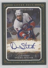 2008-09 Masterpieces Brushstrokes Green Border /35 Duane Sutter #MB-DU Auto 17x5