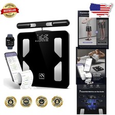 Smart Scale 8-Electrode Body Comp. Analyzer Unlimited Users BMI Fat Muscle