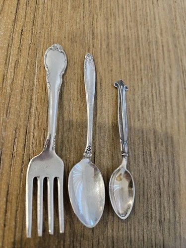 Steling Silver, Lunt Sterling Fork And 2 Sterling Spoons(1 Prelude, 1 Denmark)