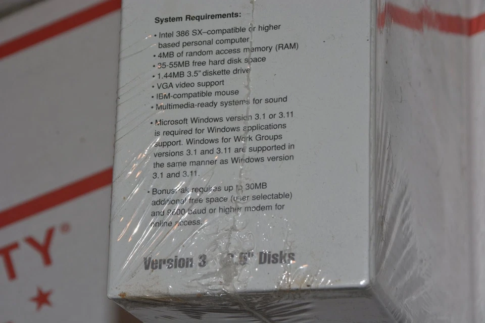 Vintage Sealed New IBM OS/2 Warp Version 3 with BonusPak 3.5" Floppy Disks - Image 3 of 4