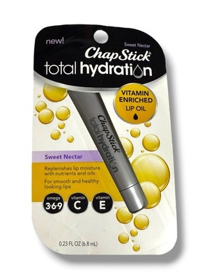1 x Chapstick Total Hydration SWEET NECTAR Vitamin Enriched Lip Oil 0.23 fl oz
