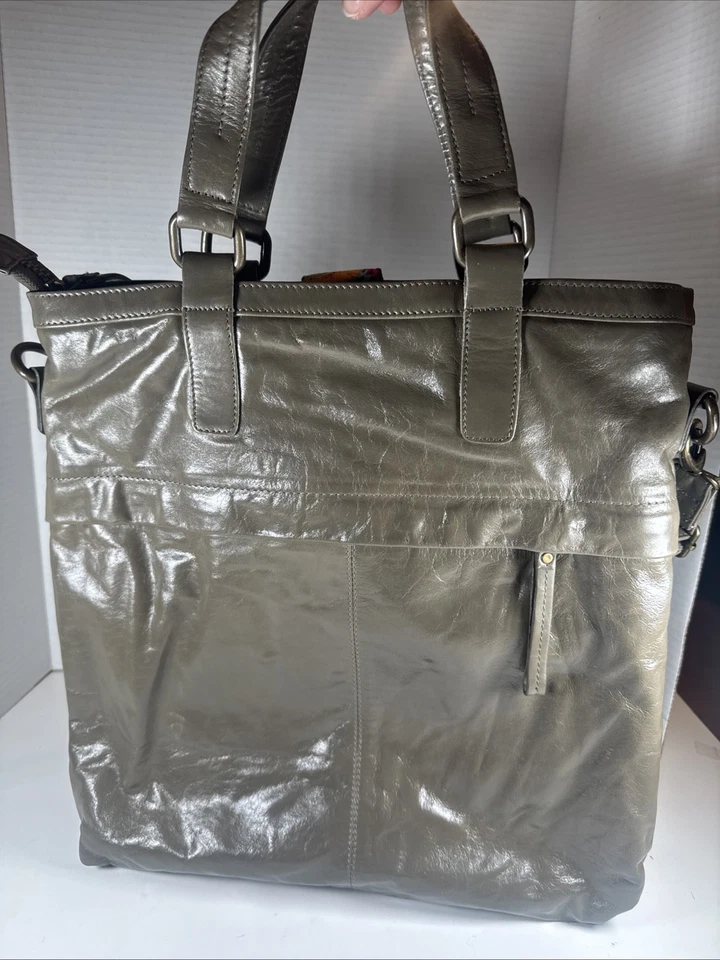 Потрясающий! Сумка через плечо Latico Messenger для ноутбука цементная серая кожа портфель б/у в отличном состоянии - Изображение 2 из 4