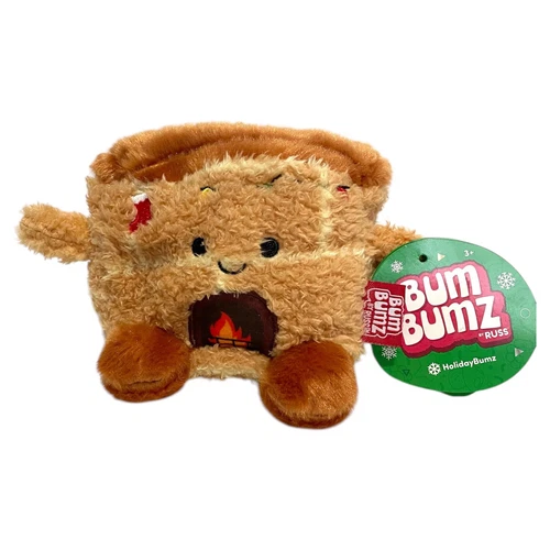 Bum Bumz FRANCIS the Fireplace with Christmas Lights HolidayBumz Mini 4”