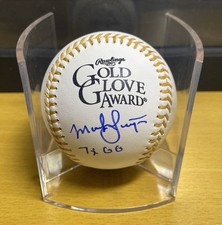 Mark Langston Gold Glove Autographed Baseball 7xGold Glove Inscription JSA Cert