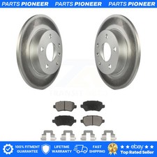 Rear Coated Disc Brake Rotors And Ceramic Pads Kit For 2008-2009 Saturn Astra