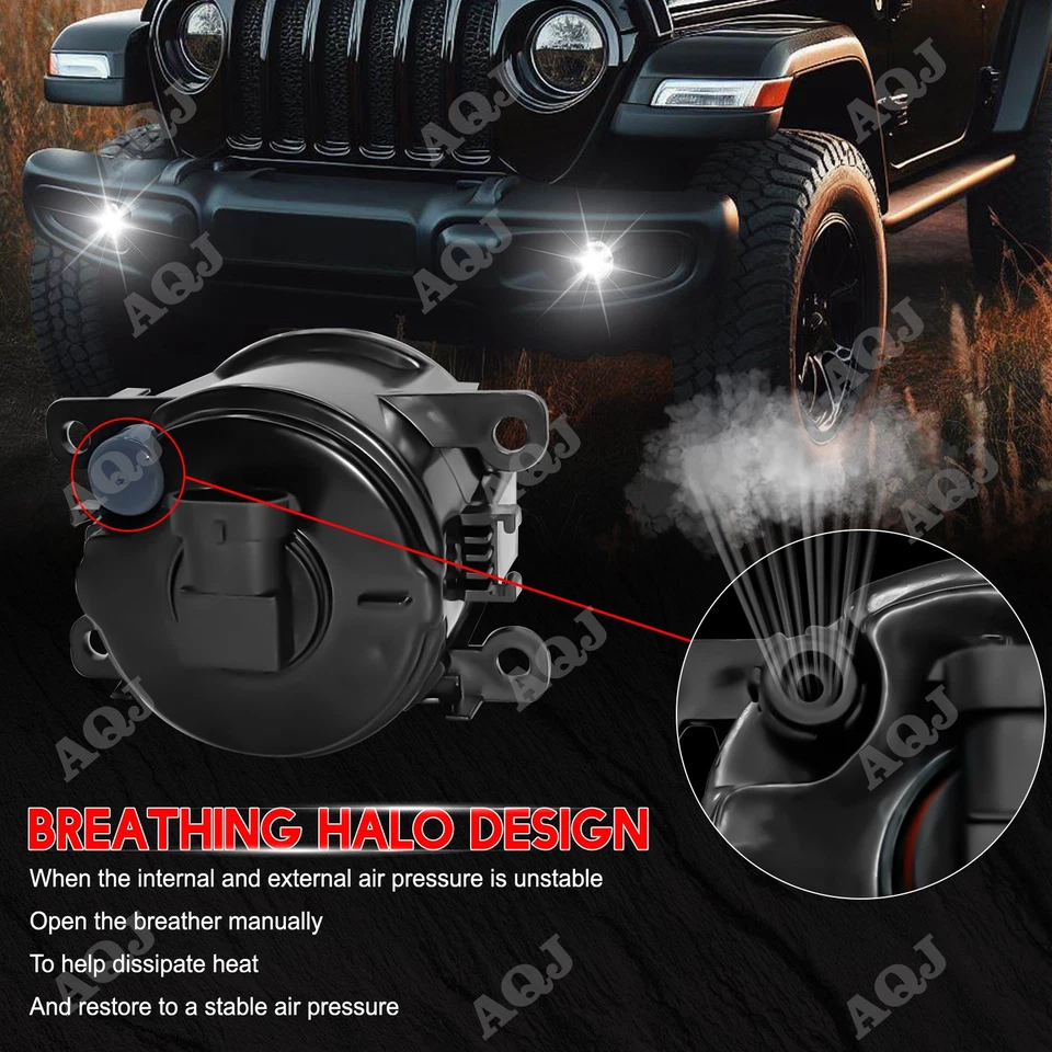 For Mitsubishi RVR 2011-2017 Front Bumper Fog Lights Driving Lamps Bulbs Pair Foto 4 de 4