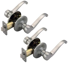 Design House 190561 Scroll Passage Door Lever Set - Nickel