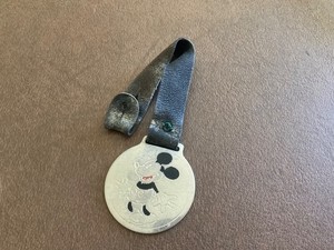 Vintage 1930s Disney Ingersoll Mickey Mouse Pocket Watch Fob 