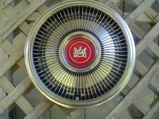 One 1973 77 Mercury Hubcap Grand Marquis Colony Park Wheel Cover Antique Vintage