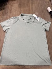 Calvin Klein Men's Short Sleeve Monogram Logo Printed Polo Shirt, Misty Sage, XL