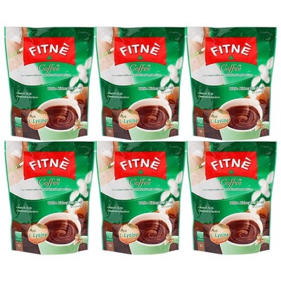 Fitne Coffee 3in1 Instant Coffee White Kidney Bean Extract 6x150g Fitne Kaffee