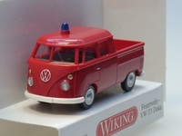 Wiking VW T1 Doppelkabine Feuerwehr - 0861 28 - 1:87