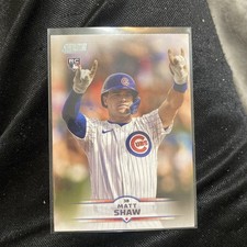 2025 Topps Stadium Club Matt Shaw #65 Rookie Card RC Chicago Cubs