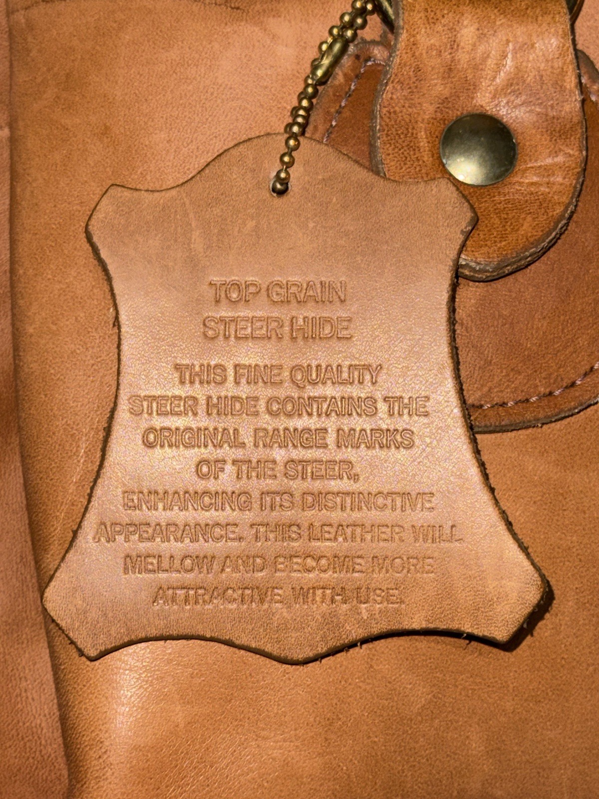 Brown Buckle Closure Men's Solid Backpack - Top G… - image 2