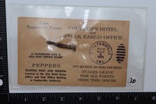 COULTERVILLE CA WELLS FARGO HOTEL HANDMADE NAIL SOUVENIR PEPPERS TRADING