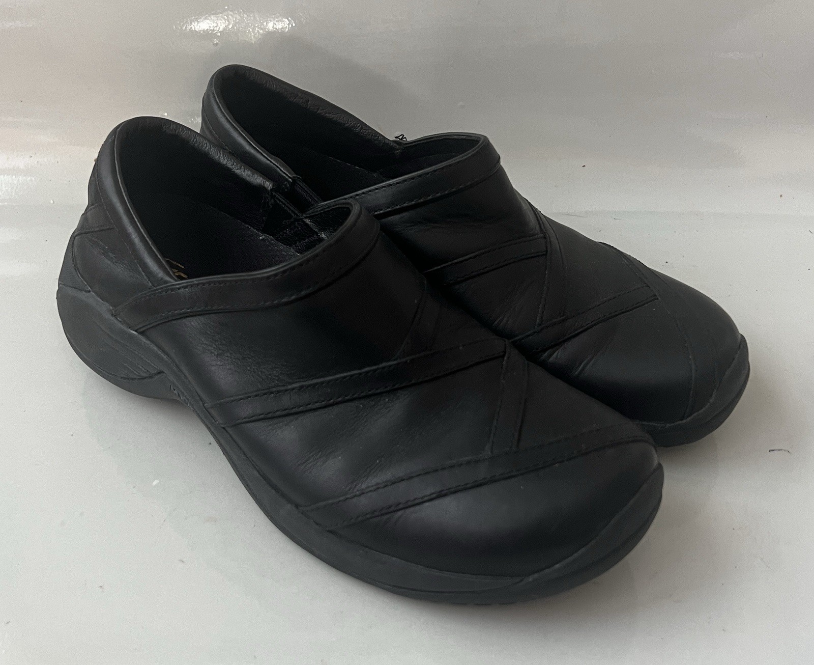 Zoccoli mocassino slip on Merrell Encore Eclipse nero liscio scarpa donna taglia 9 5