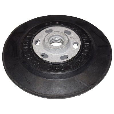 Standard Backing Pad, 5 in dia, 5/8 in-11 Arbor Size, Flexible Spiralcool F500R