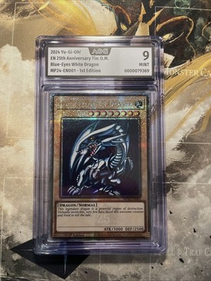 Blue Eyes White Dragon AOG 9 Quarter Century Rare 25th Anniversary Yu-Gi-Oh EN