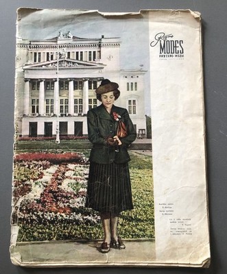 Vintage RIGAS FASHIONS magazine 1954- 1955 Latvia