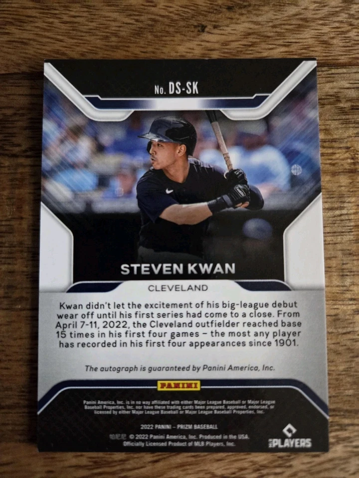 STEVEN KWAN - 2022 Panini Prizm Debut Signatures Auto !! GUARDIANS - Image 2 of 2