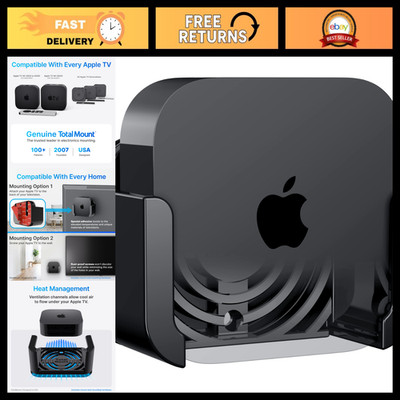 Universal Mount for Apple TV - All Models, Heat Management, Premium Quality, Eas