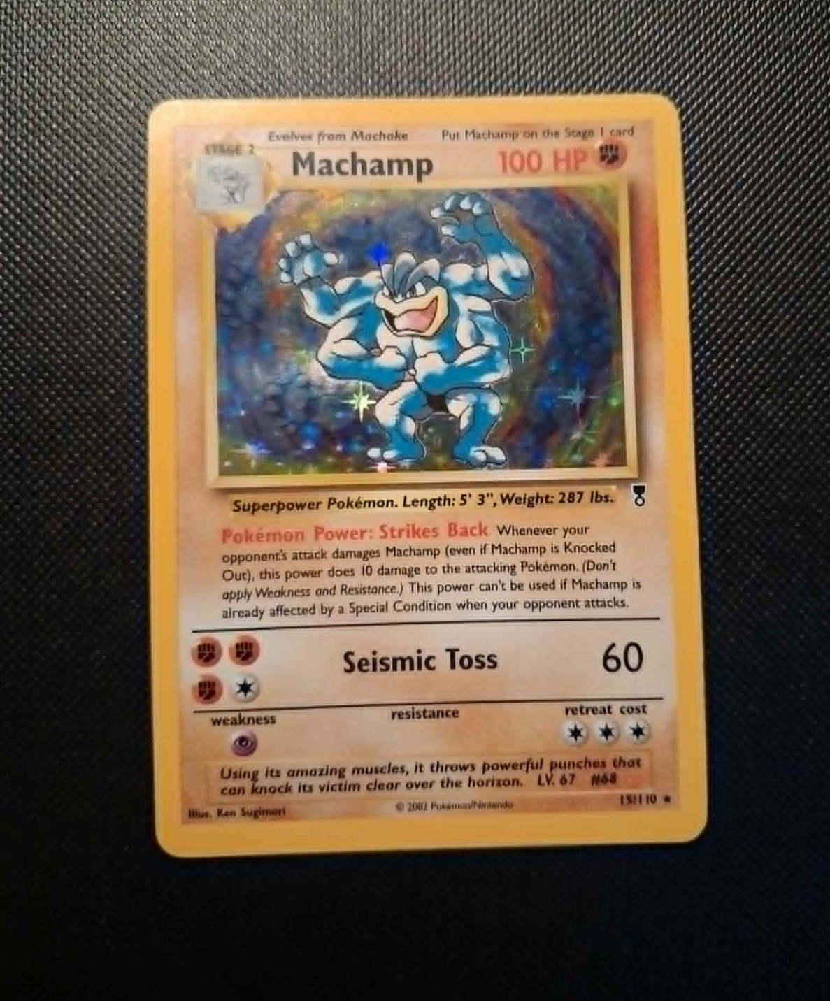 Pokemon Machamp 15/110 Legendary Collection Card. Excellent Condition
