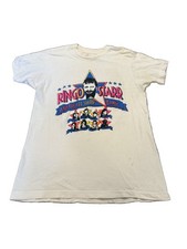 Screen Stars Ringo Starr All-Starr Band 1989 Tour T-Shirt XL Off-white Vintage