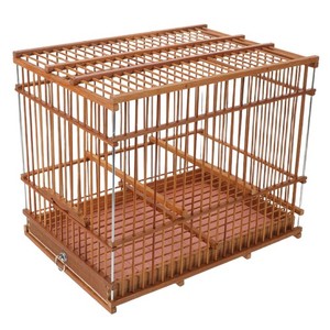 Cages d'oiseaux pour les bourgeons Vol large Bambou Élégant Petits oiseaux d'animaux