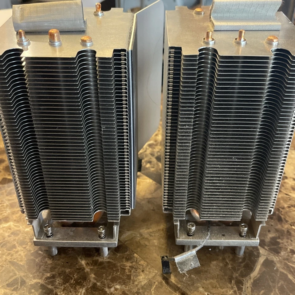 LOT 2 Apple Mac Pro MA356LL/A CPU Heatsink w/ Sensor A1186 593-0601-B A1186 - Image 4 of 4