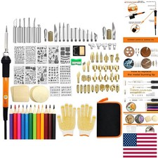 110-Piece Professional Wood Burning Kit with Adjustable Temperature 200-420 C