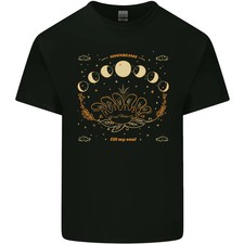 Camiseta Moonbeams Moon Phases Celestial Pagana Para Hombre Algodón Ligero