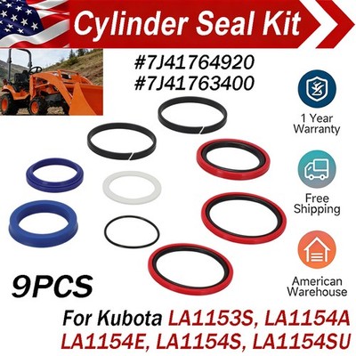 For Kubota Loader Cylinder Seal Kit 7J41764920 7J41763400 LA1153S LA1154 LA1154E