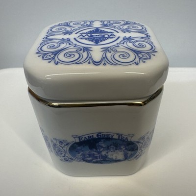 MLESNA leeres Ceylon TEEDOSE GLAS hergestellt von LANKA Porcelain Company, Sri Lanka